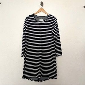 Anthropologie Sol Angeles Striped Terry Midi Dress